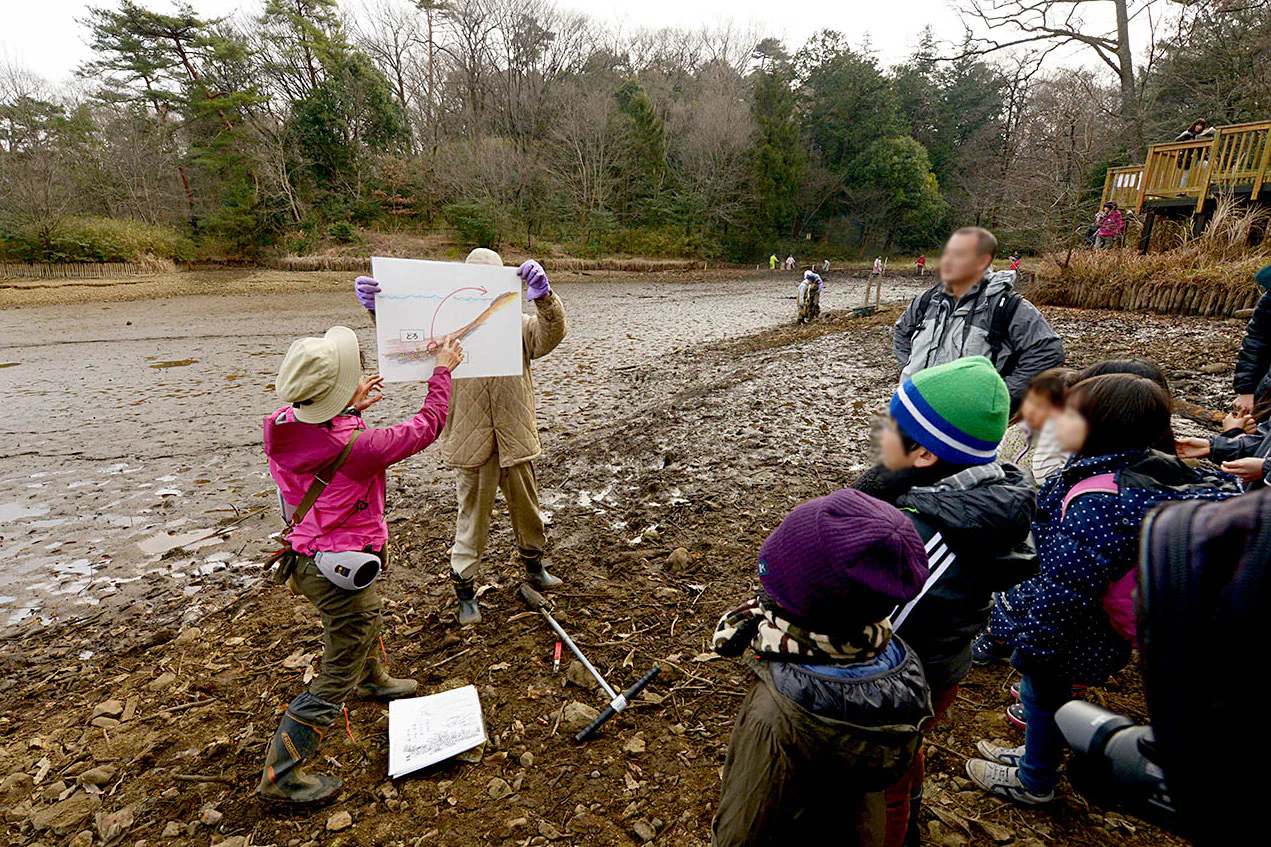 池底ガイドウォーク